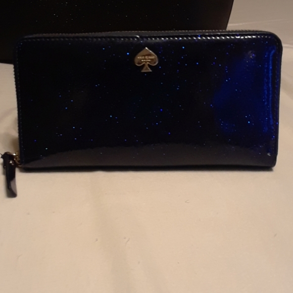 Blue Sparkly Kate Spade Wallet - Picture 2 of 4